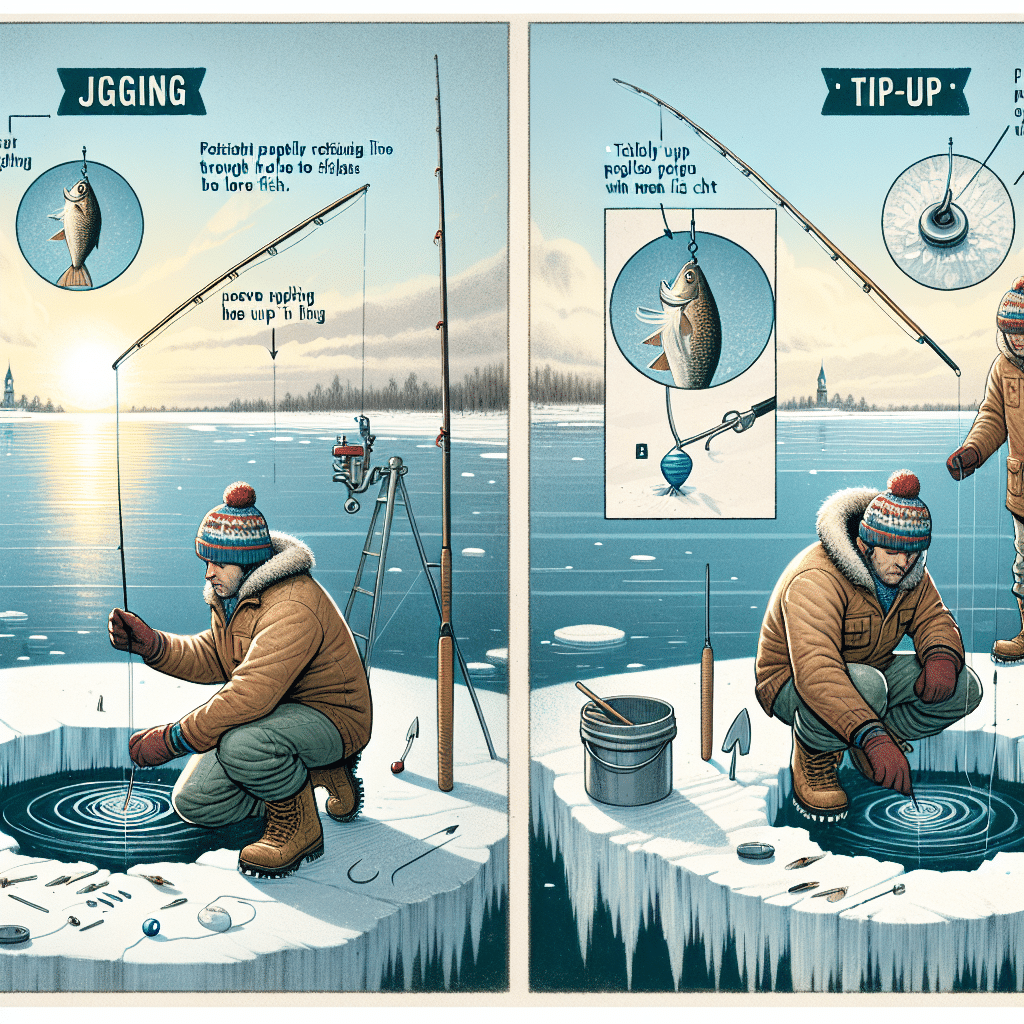 What is jigging and tip up