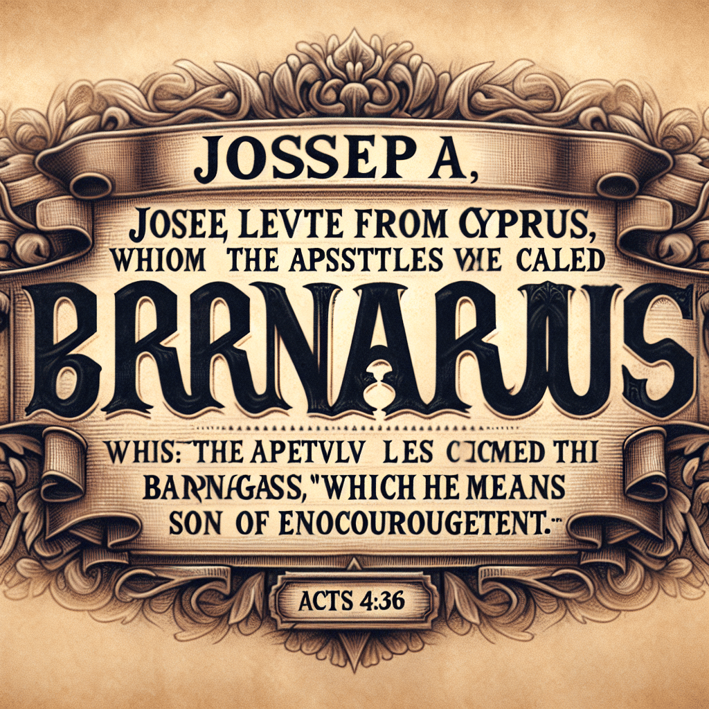 What is joseph other name acts 4