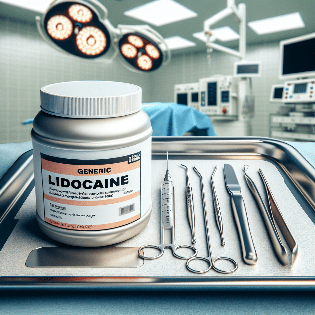 What is lidocaine used for in plastic surgery