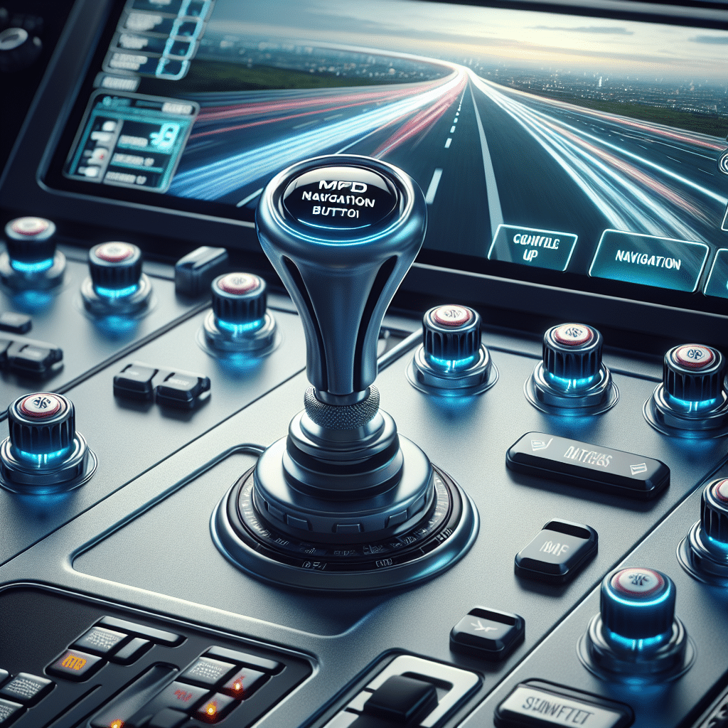 What is mfd navigation button used for in sim racing