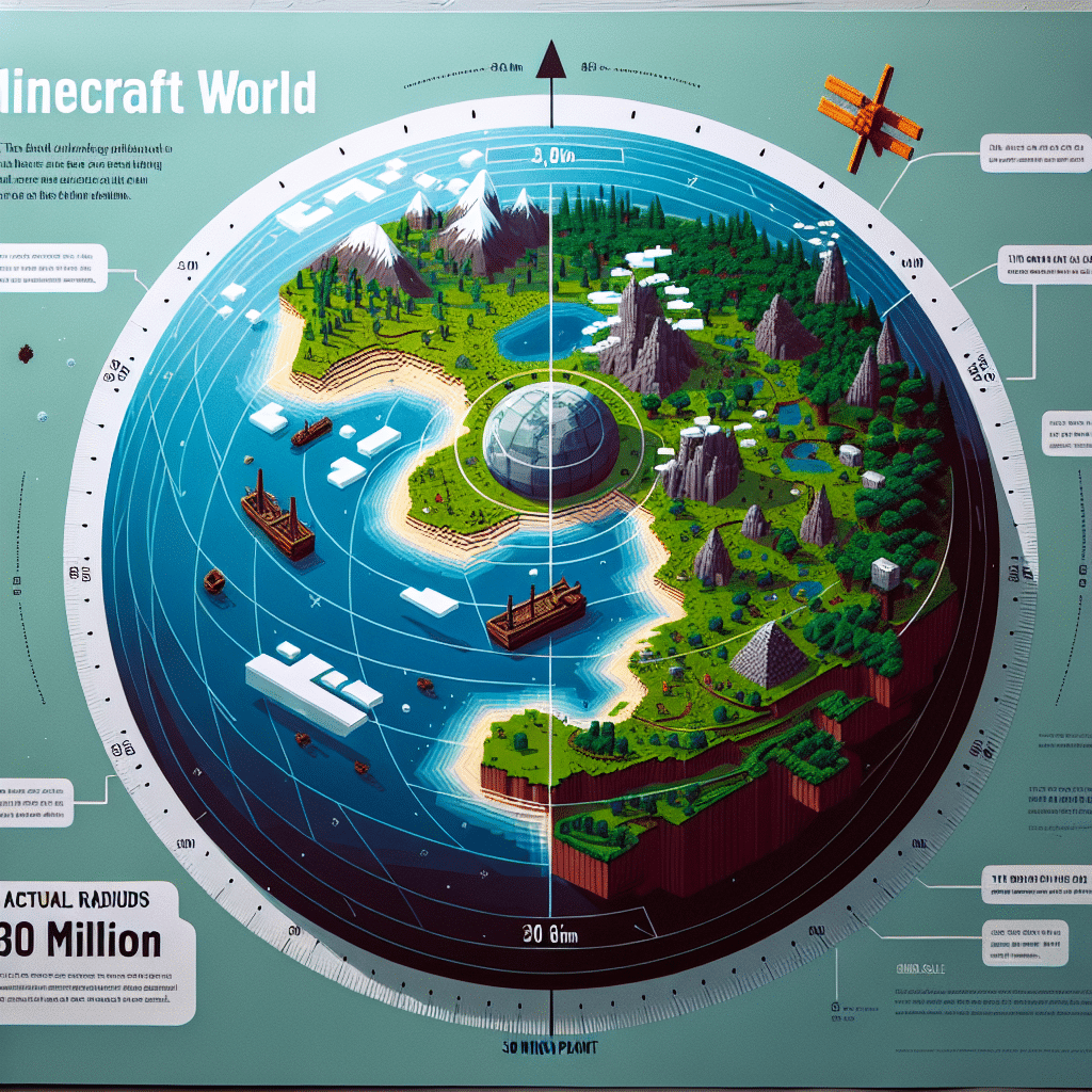 What is minecraft world radius