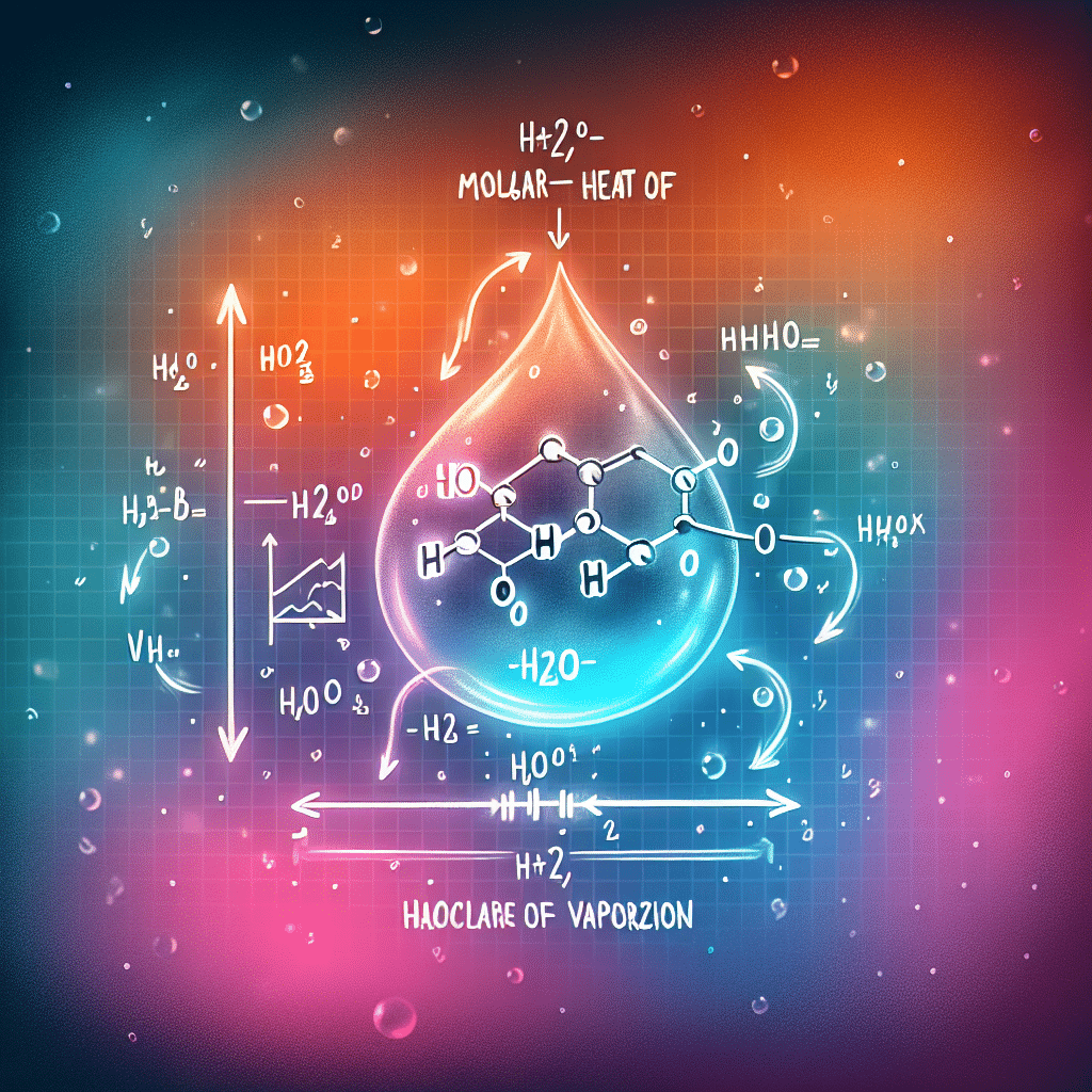 What is molar heat vaporization of water