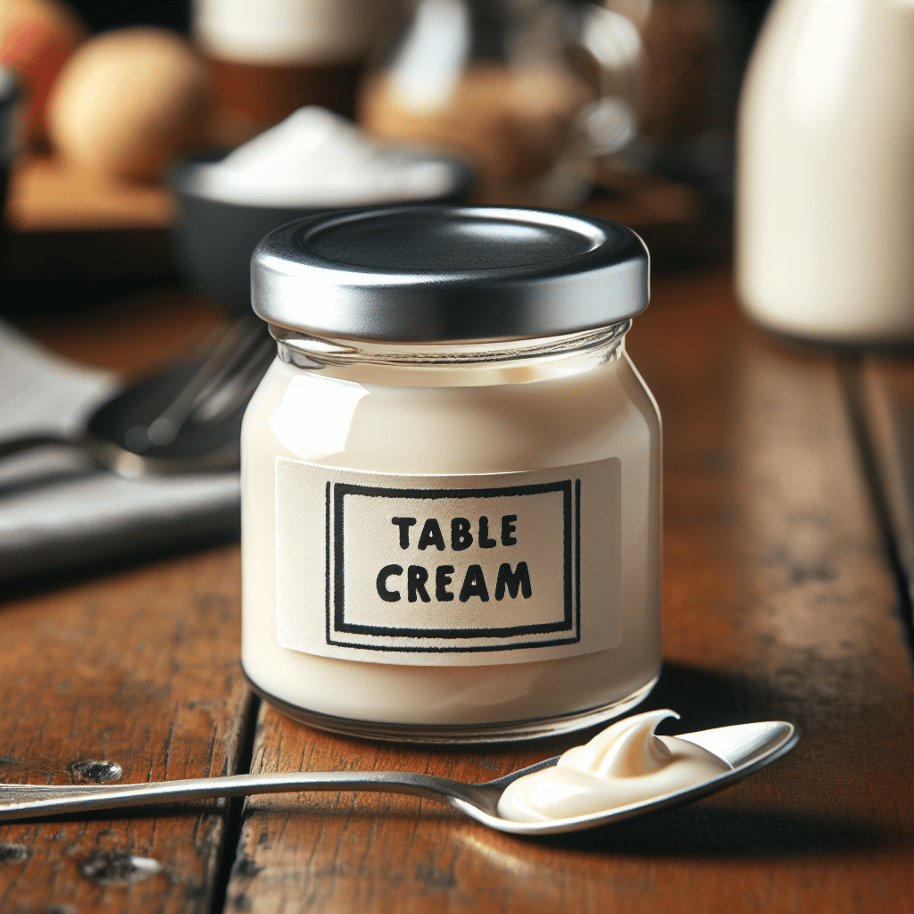 What is table cream