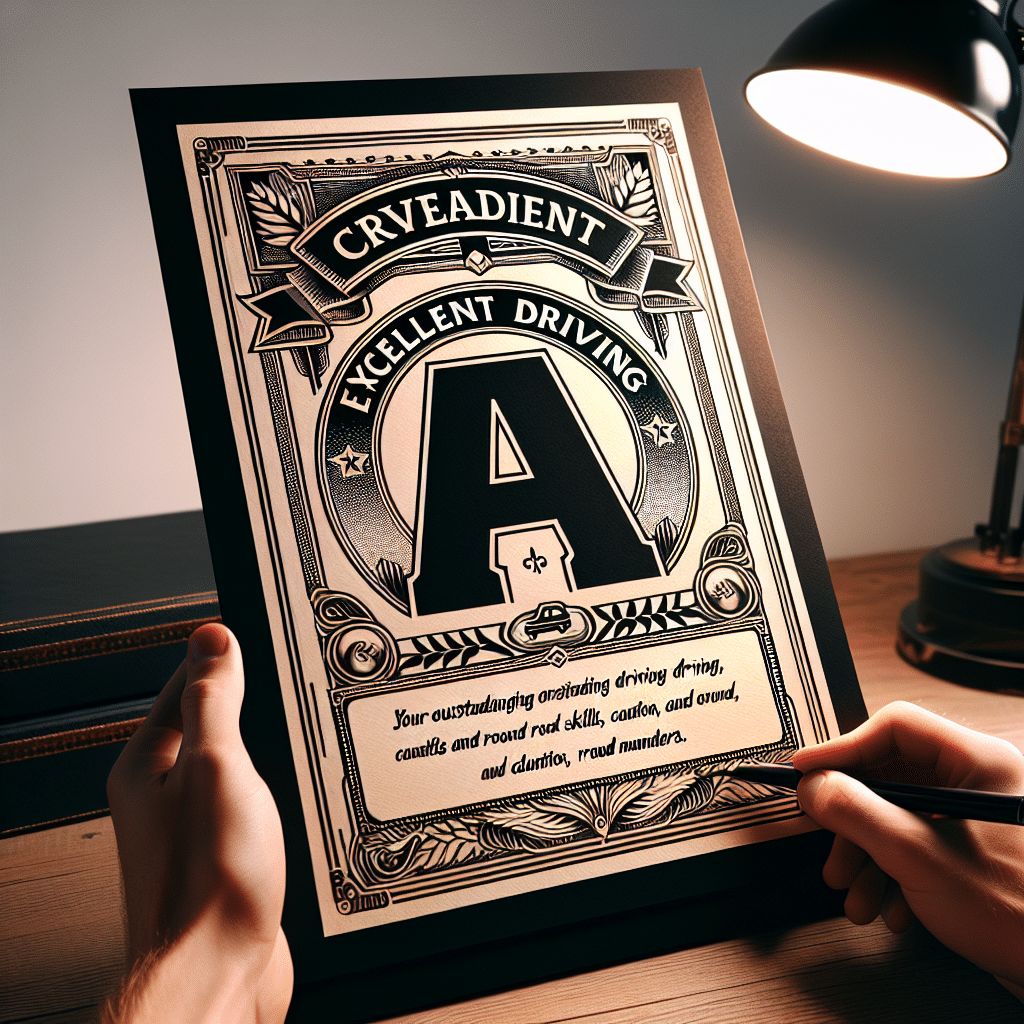 What is the best letter you can get for driving
