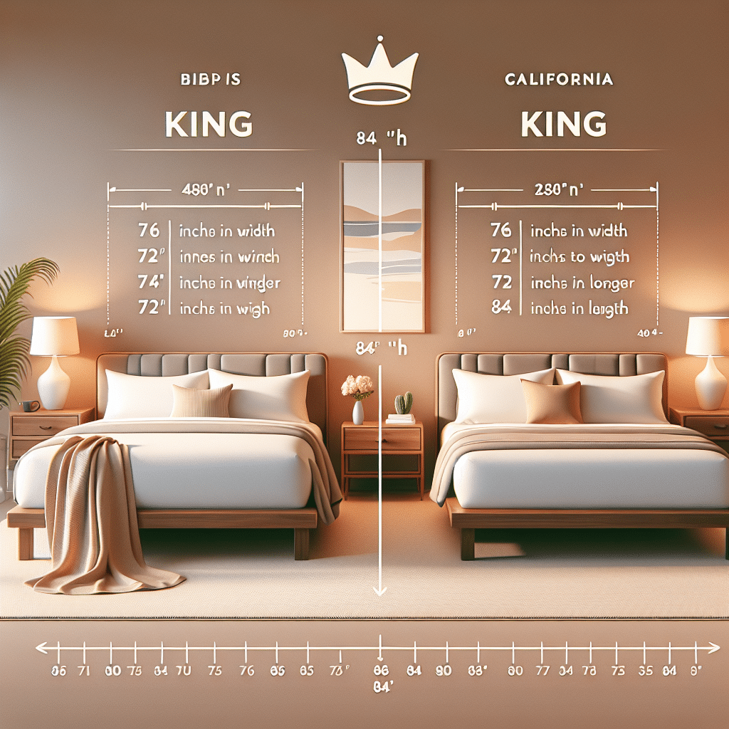What is the difference between king and california king