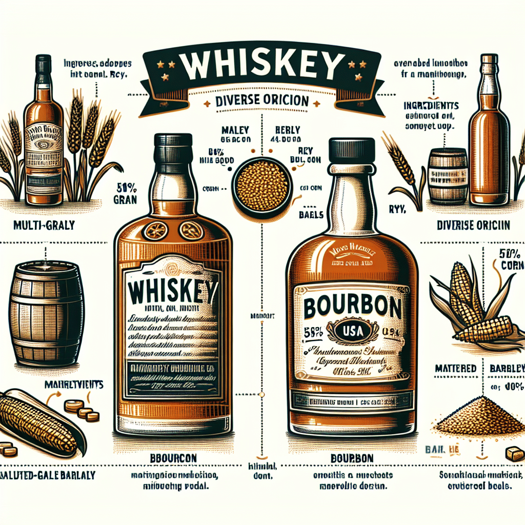What is the difference between whiskey and bourbon