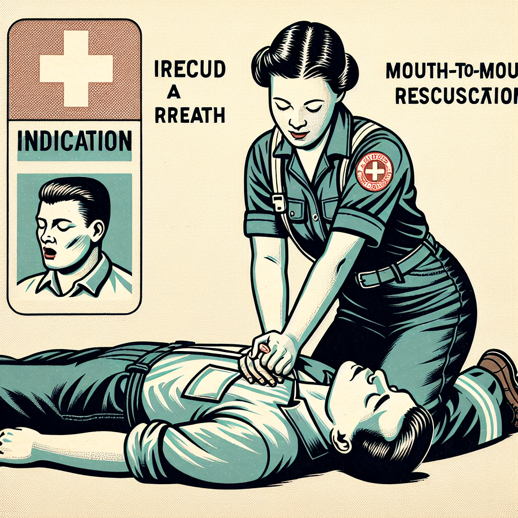What is the indication for mouth-to-mouth rescue breaths