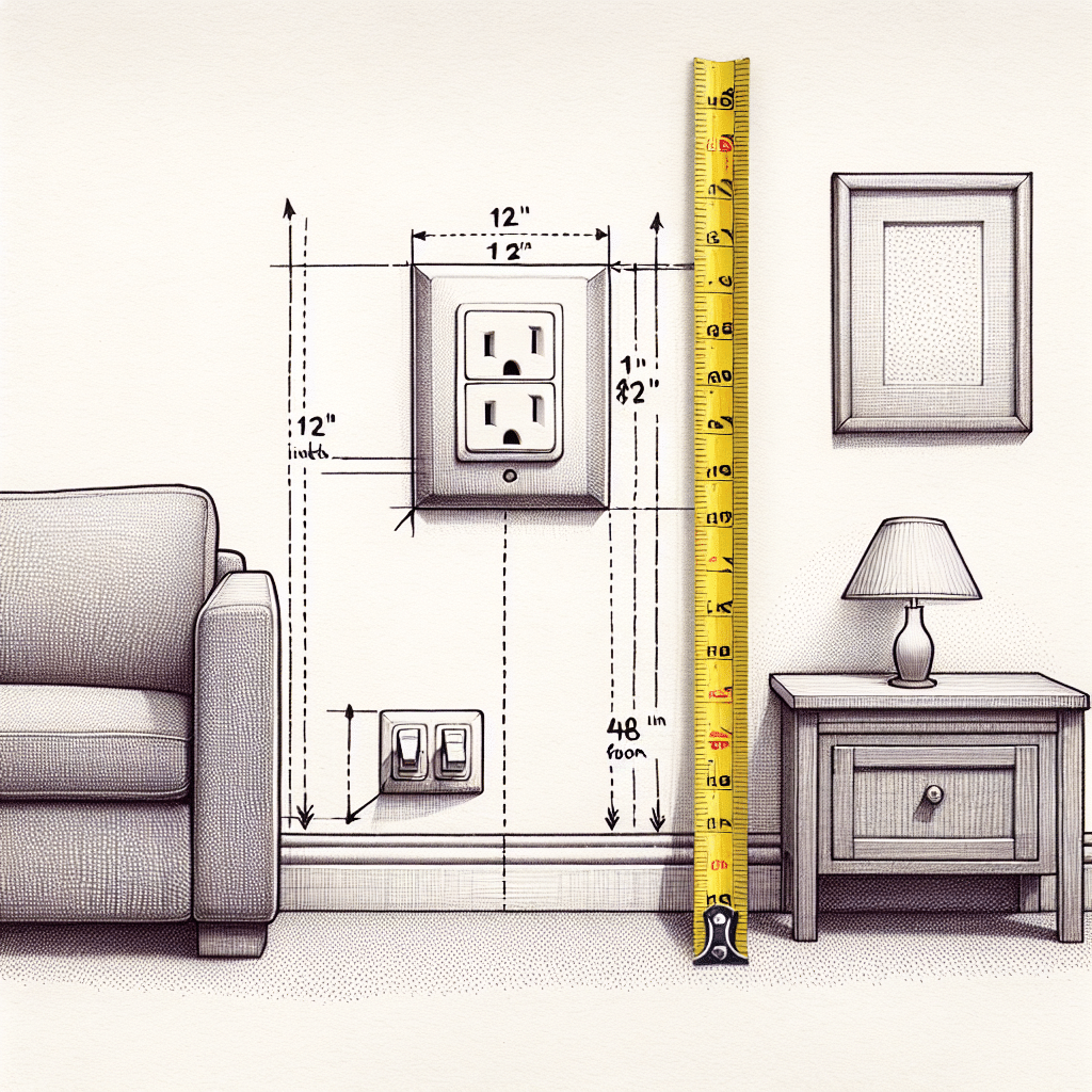 What is the standard height for switches and outlets