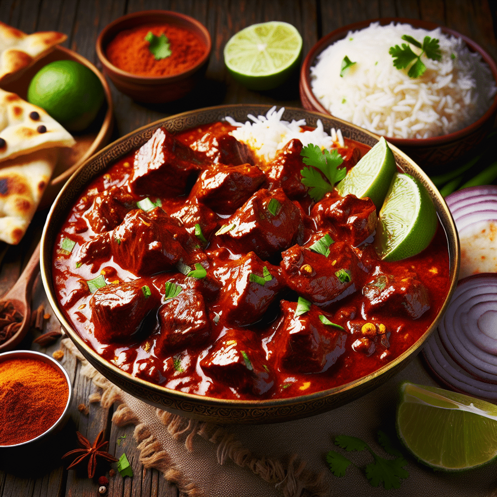 What is venison vindaloo curry