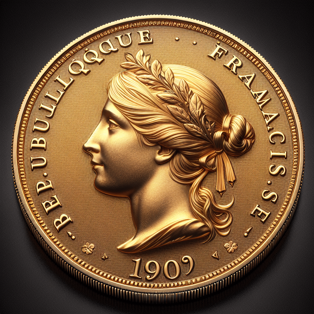 What karat is republic. Francaise coin