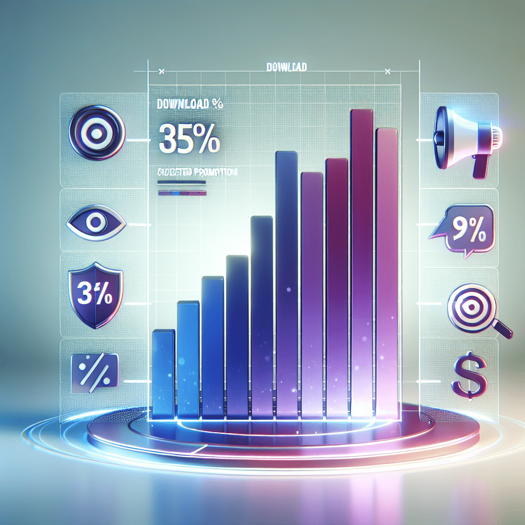 What is standard download percentage for advertising