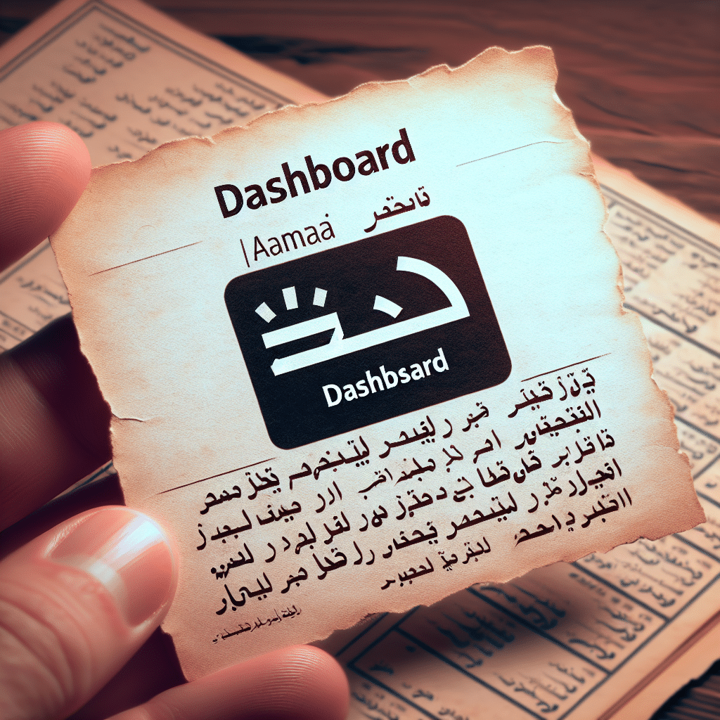 What is the aramaic word for dashboard