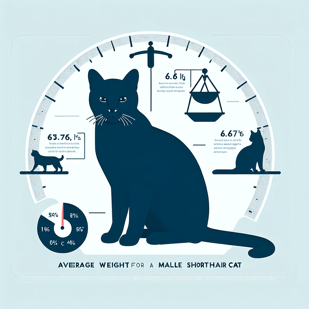 What is the average weight for a male shorthair cat