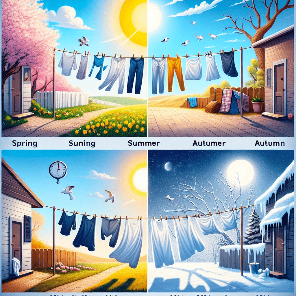 What is the best time of year to dry clothes