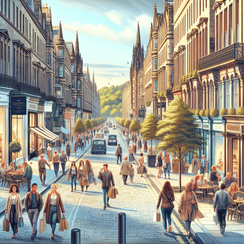 What is the bond street equivalent in edinburgh scotland