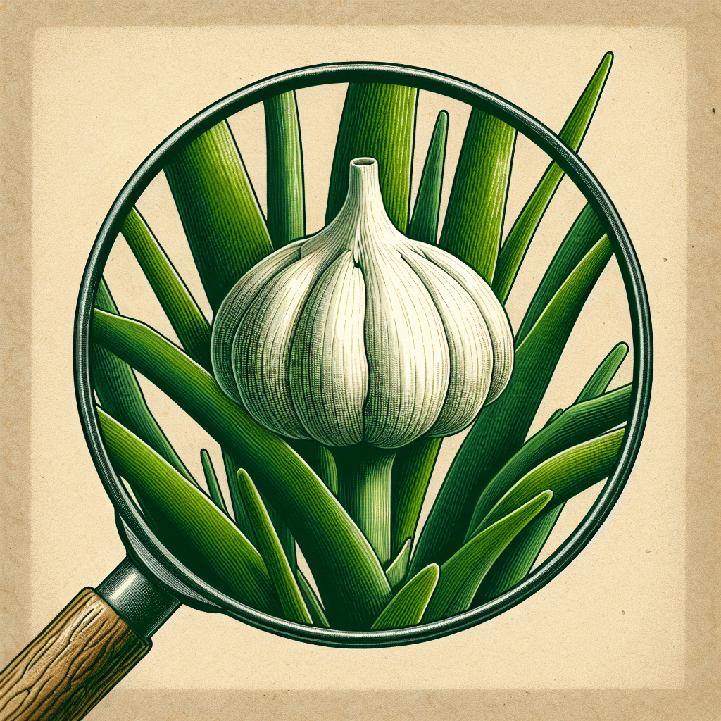 What is the bulb on the leaves of garlic