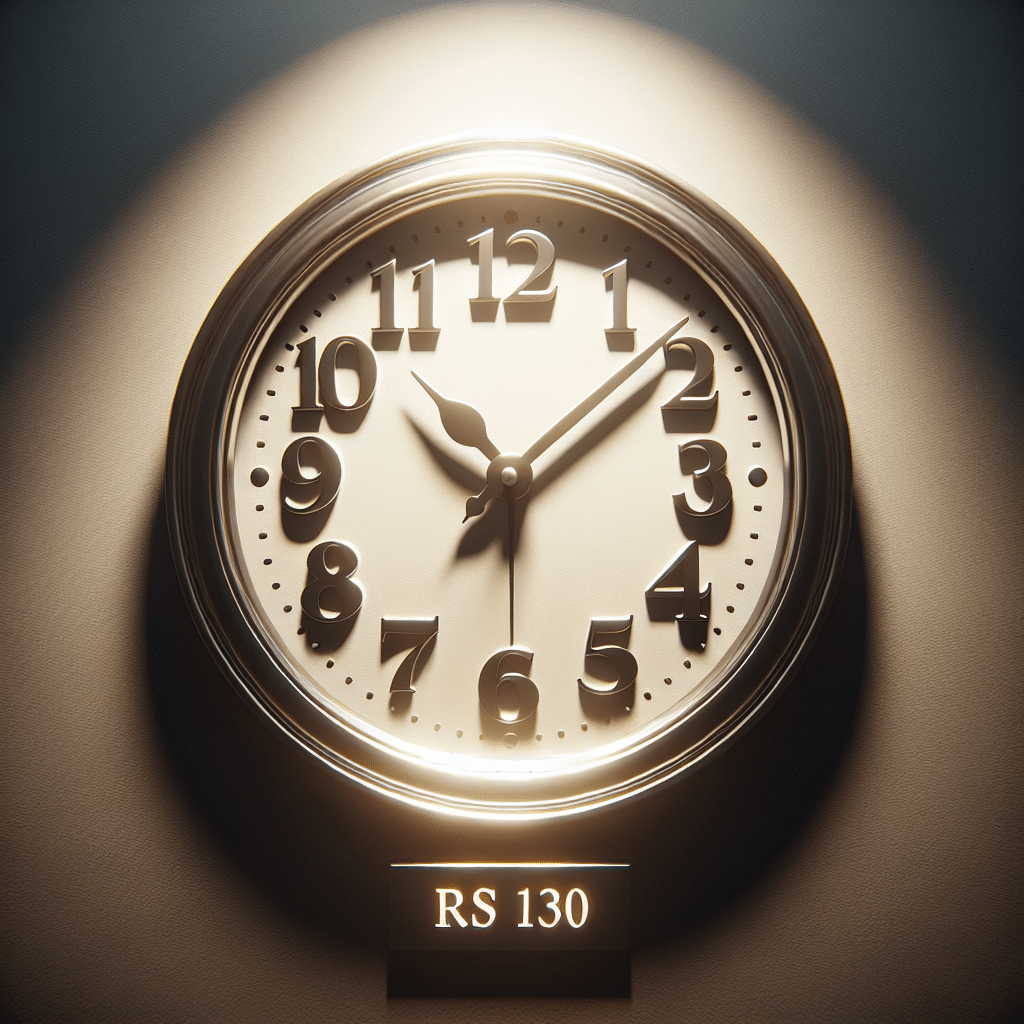 What is the clock in rs 130