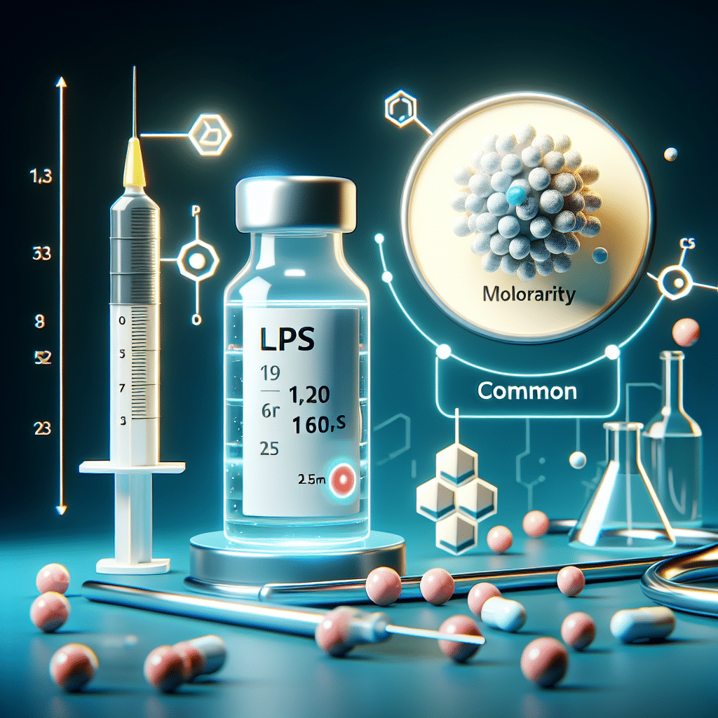 What is the common molarity for lps injections