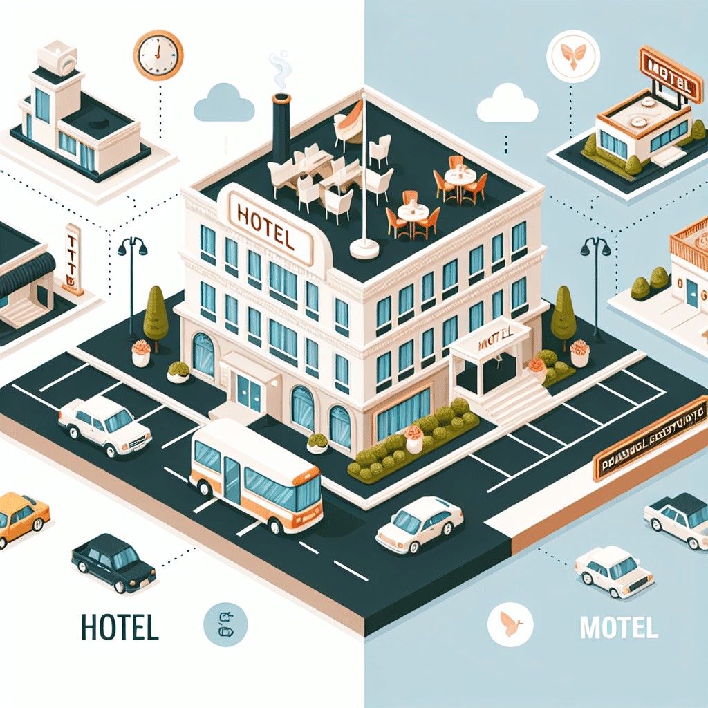What is the difference between a hotel and a motel
