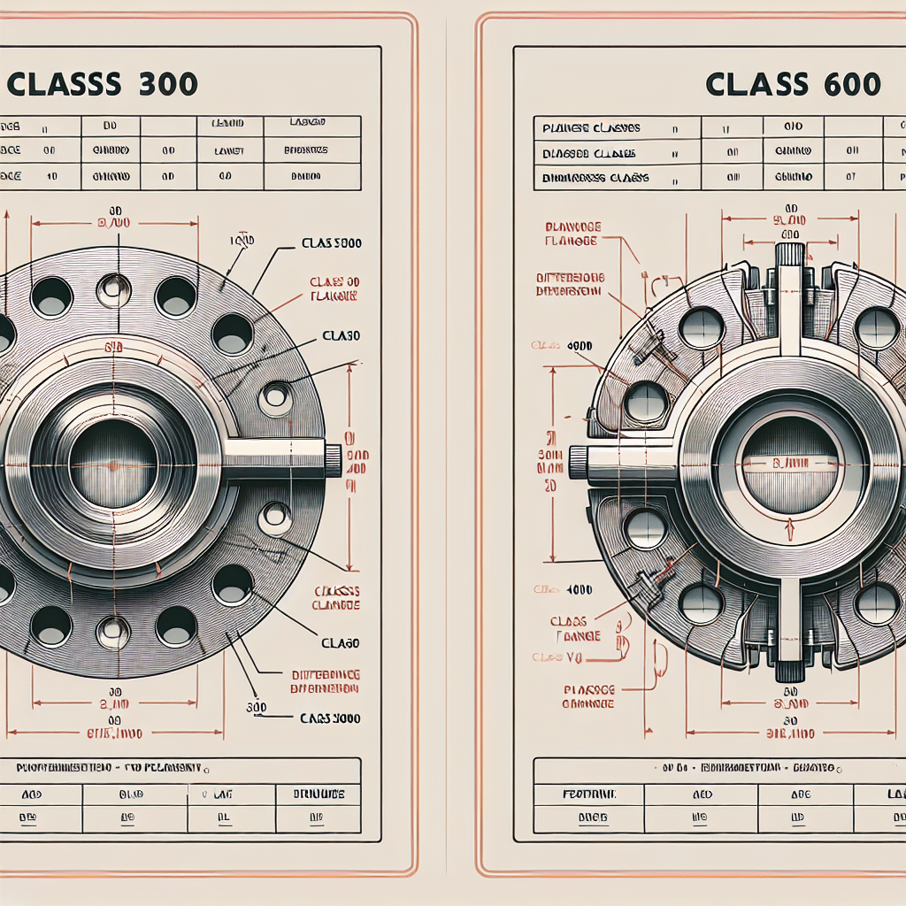 What is the difference between class 300 and 600 flange