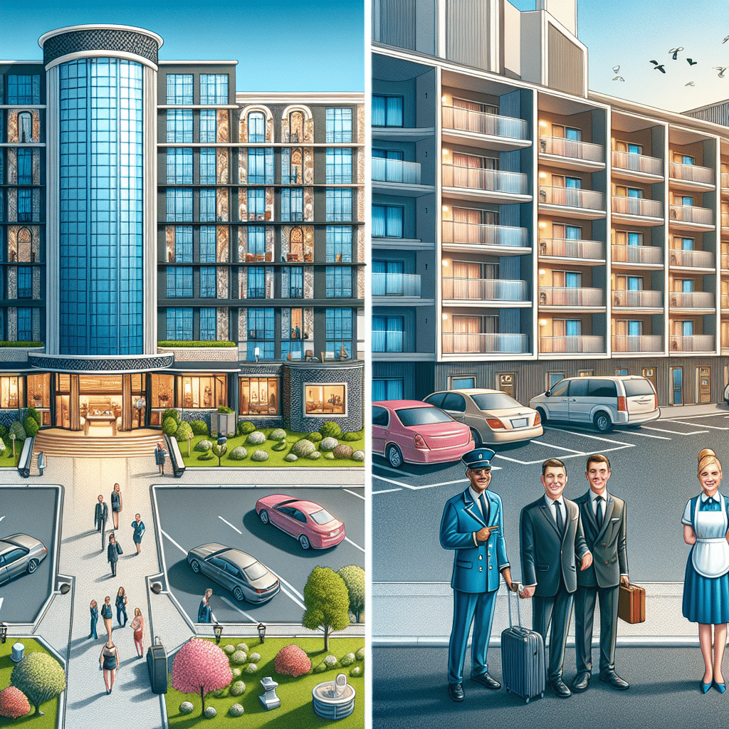 What is the difference between hotel and motel