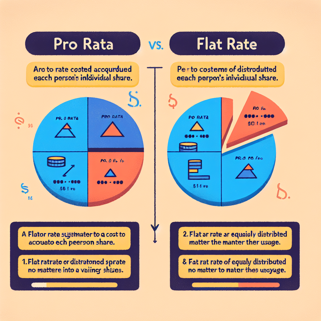 What is the difference between pro rata and flat rate