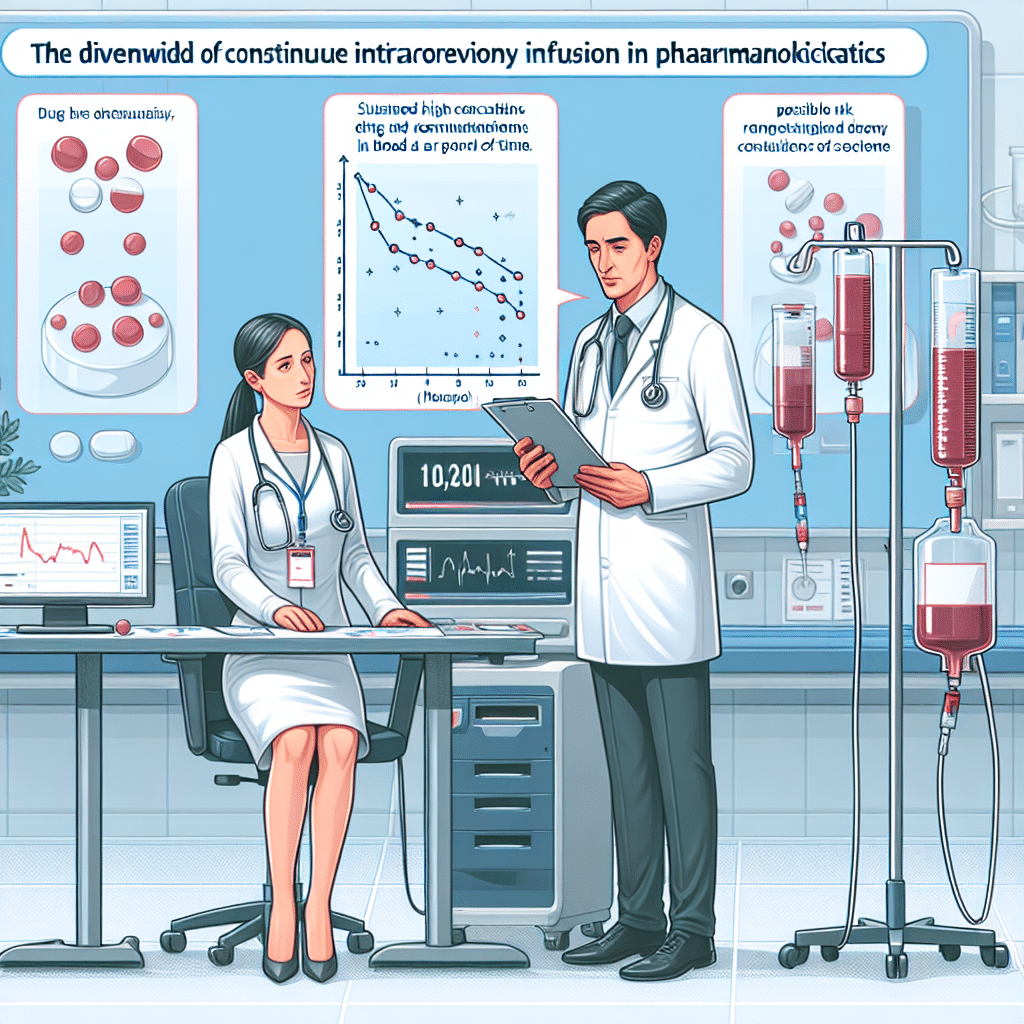 What is the disadvantage of continous iv infusion in pk