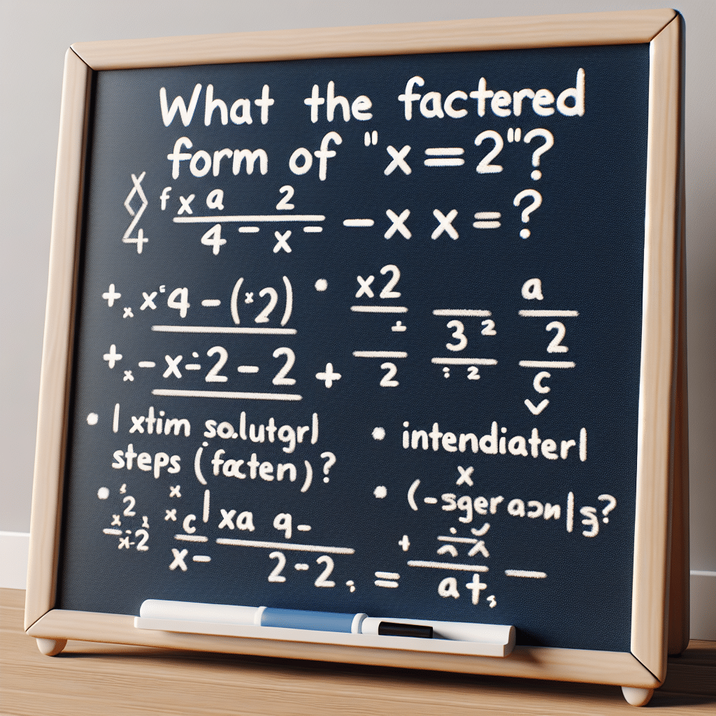 What is the factored form of x2-x-2 quizizz