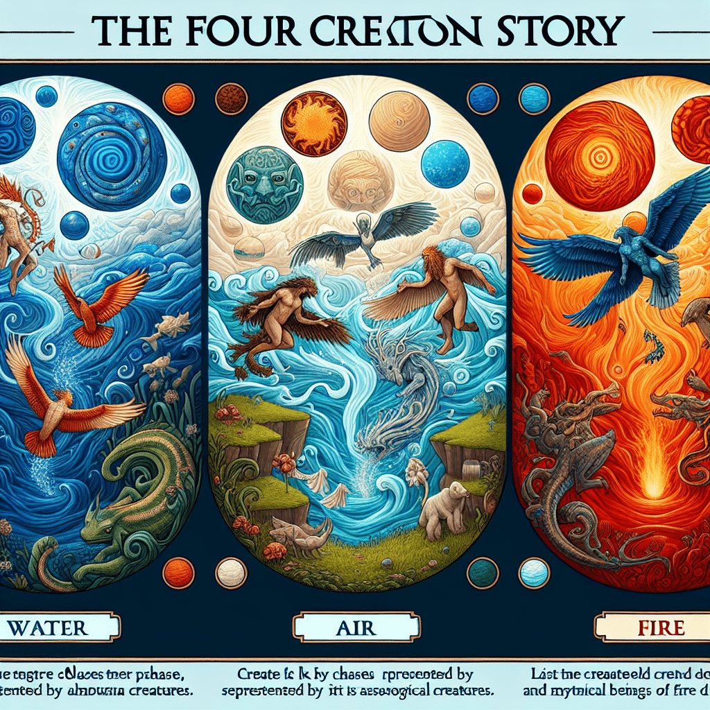 What is the four creations story