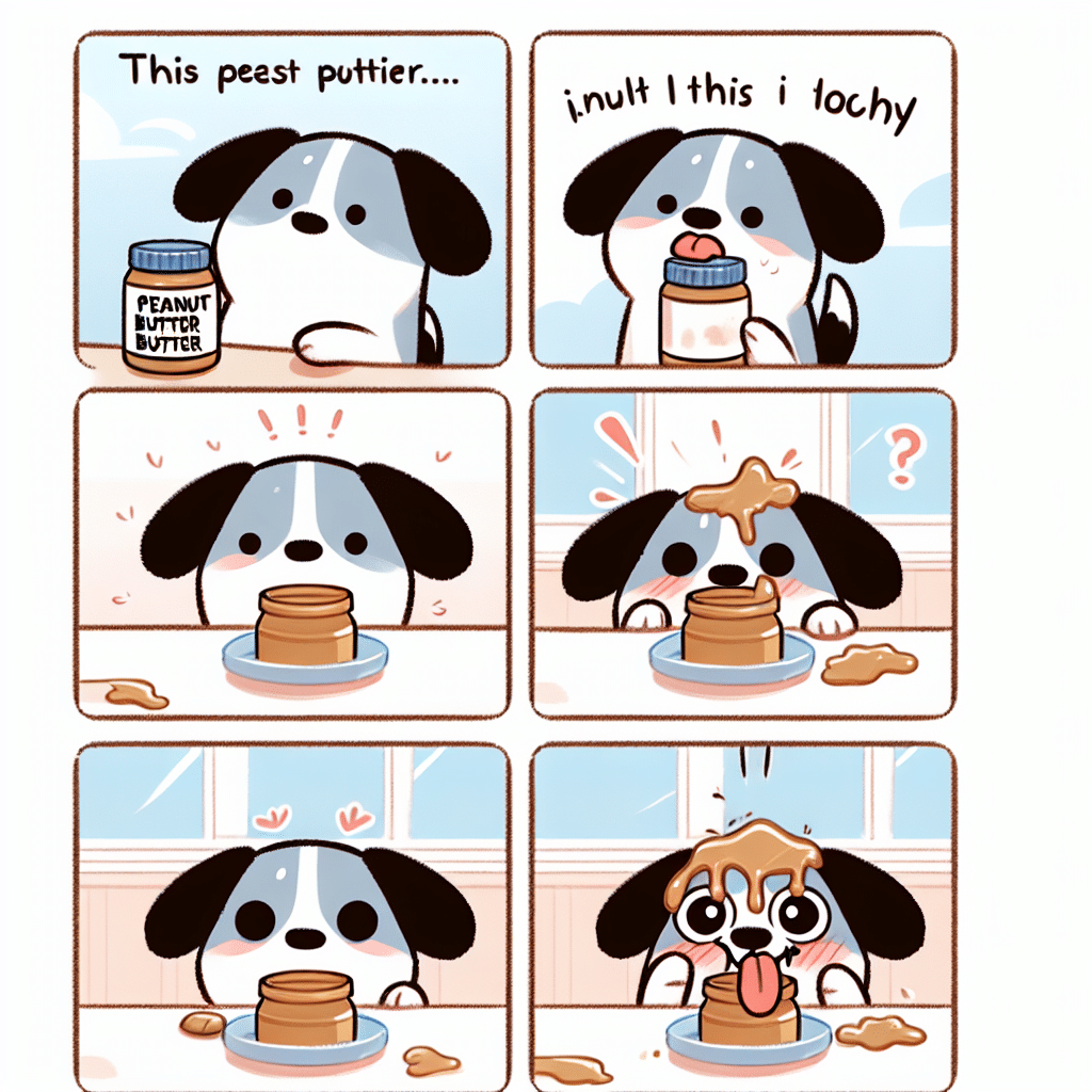 What is the joke about giving dogs peanut butter