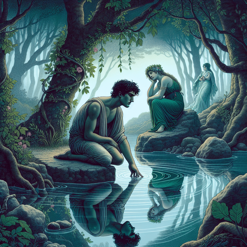 What is the painting narcissius about